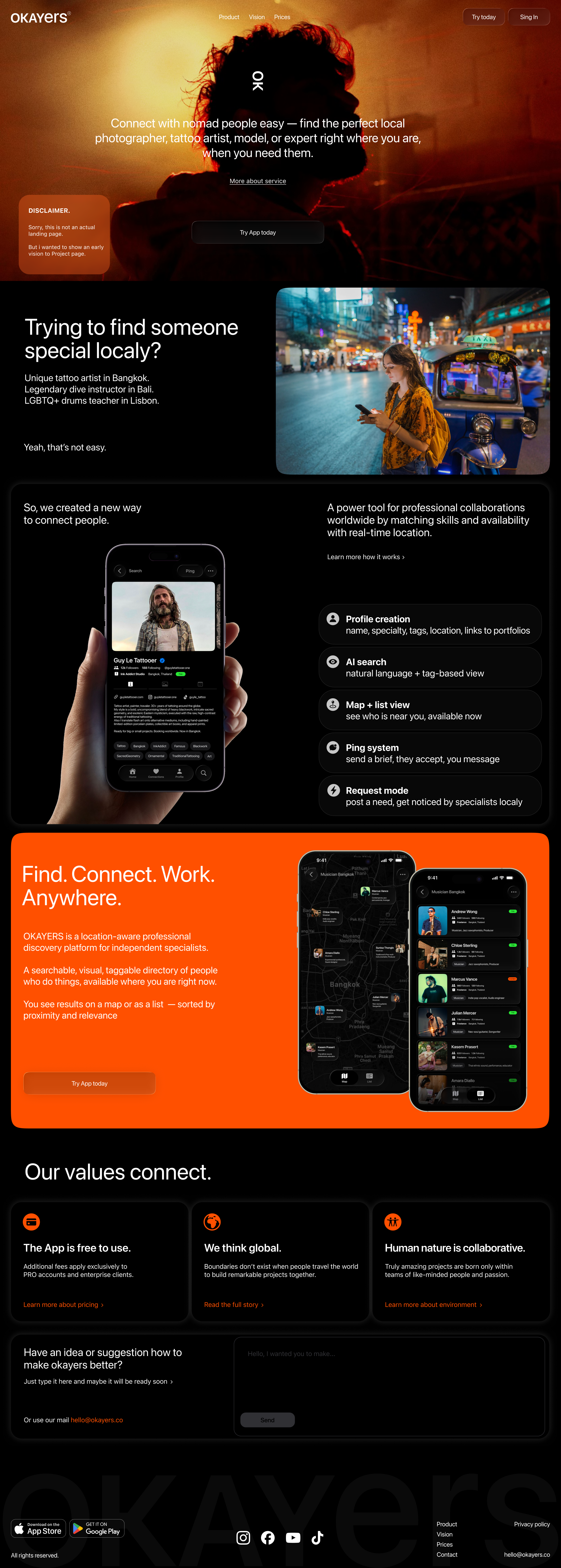 Homepage Landing
